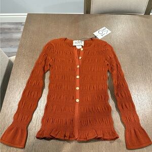 TOVE Women's Orange Evanne Cardigan